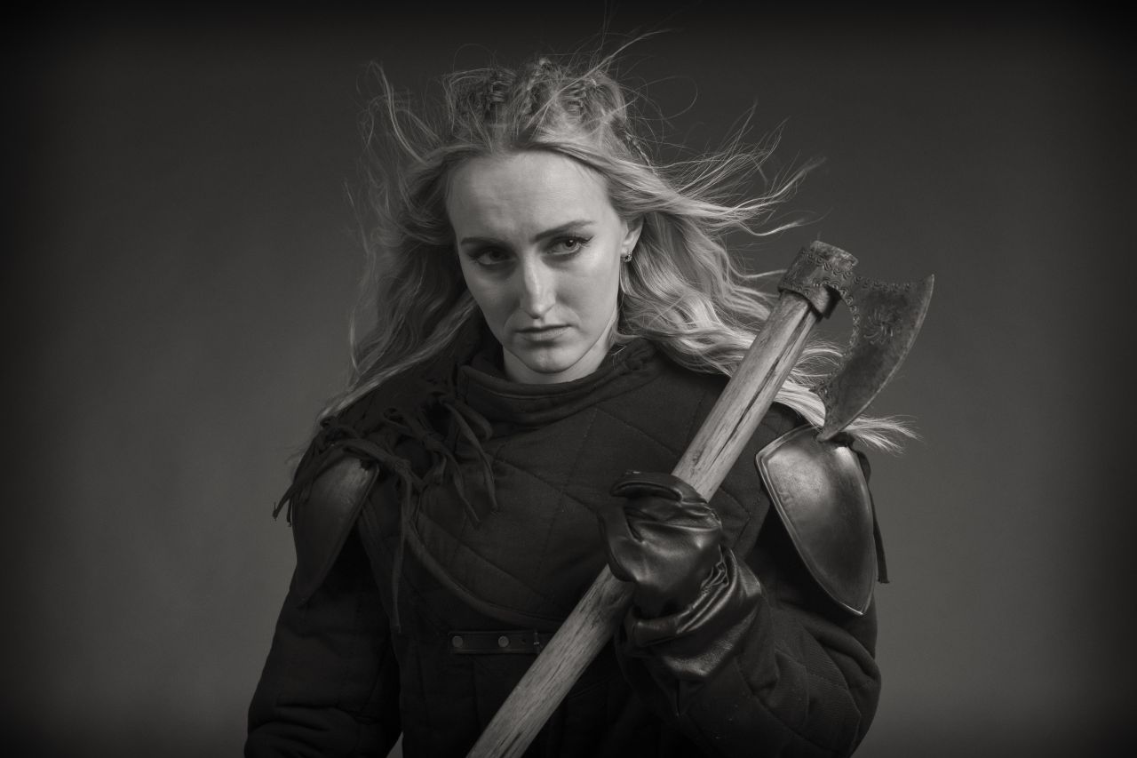fotograaf Claus - Viking Shieldmaiden met model Jolien